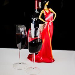 Half wine glass_Filled_red woman with wine_V4