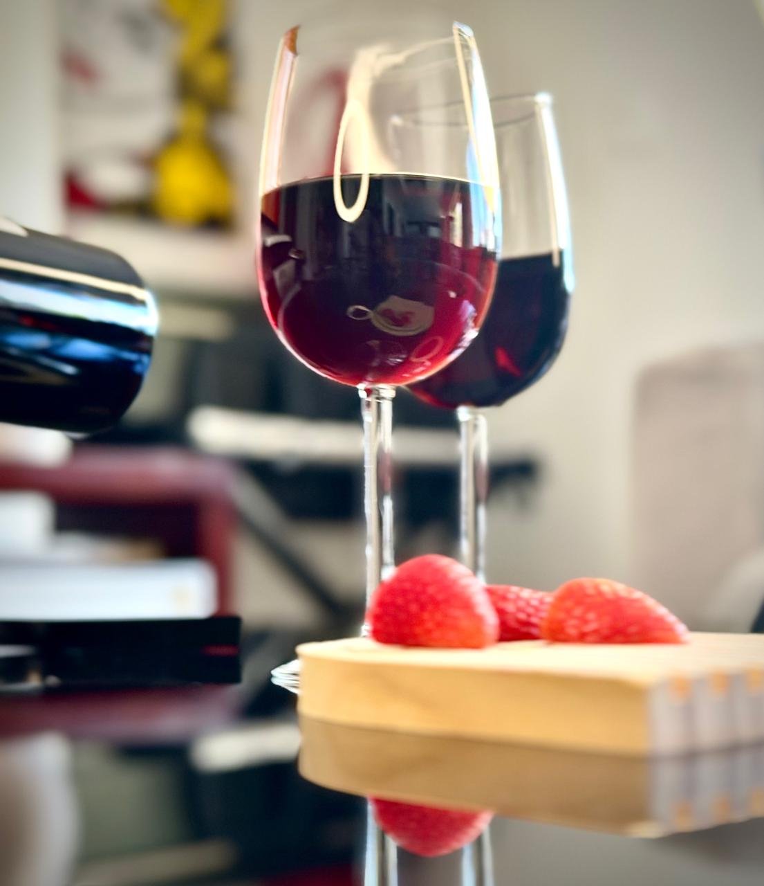 Half wine glass_filled_dining room table_only