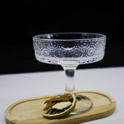 Short champagne glass_Flower_on tray_Single