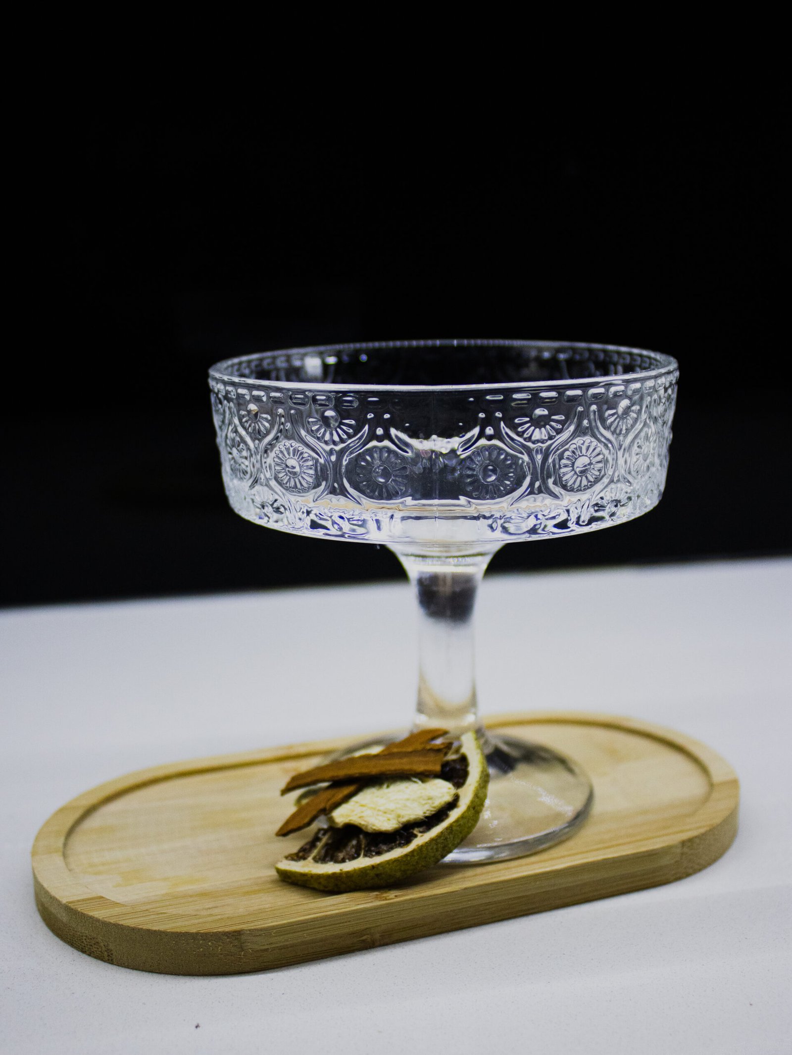 Short champagne glass_Flower_on tray_Single