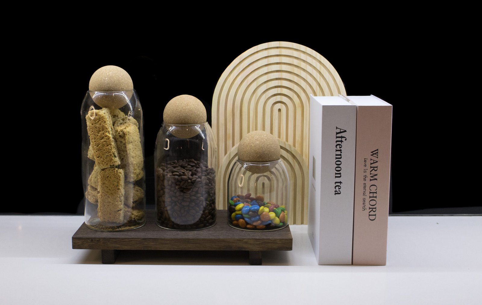 Brown Countertop Display Tray