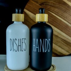 Soap Dispenser_Hand and Dish_with board