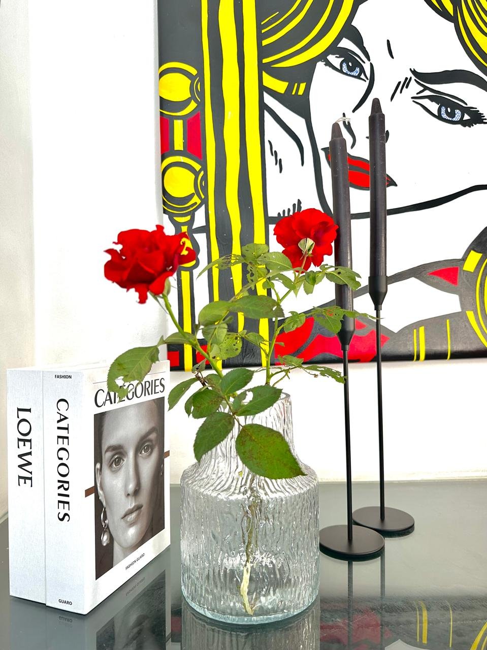 Black Metal Candle Holder