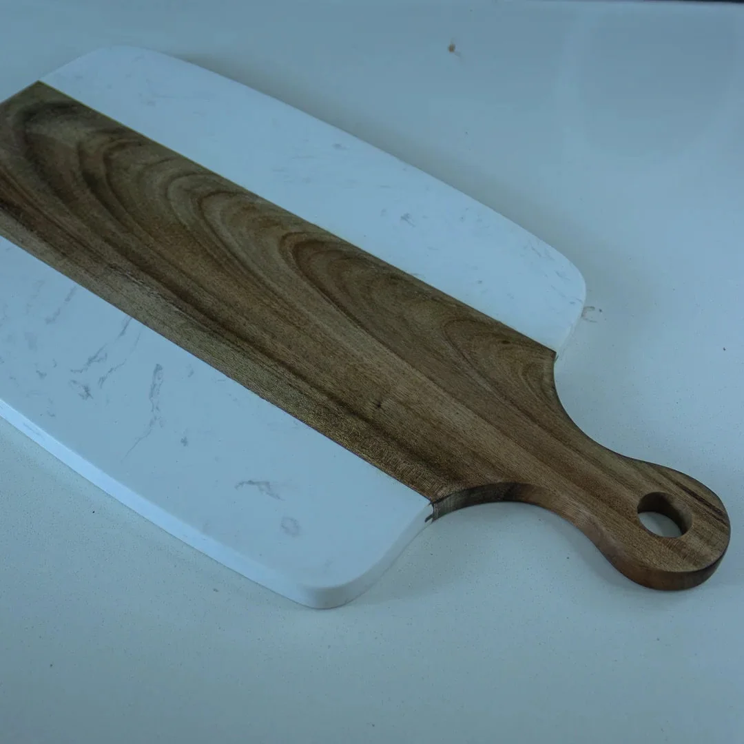Marble & Wood Serving Board