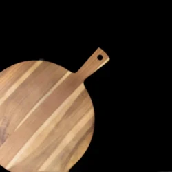 accenoba-round-wooden-serving-board-handle-black-background