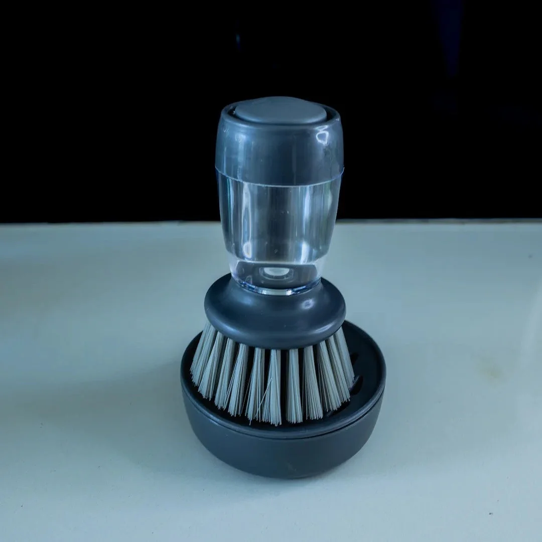 Kitchen Brush with Soap Dispenser